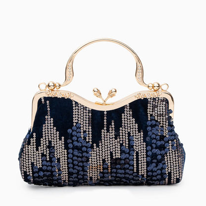 Alyannah Sequin Flannel Handbag - ShopLorca