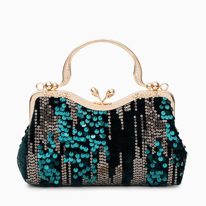 Alyannah Sequin Flannel Handbag - ShopLorca