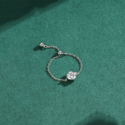 Lavish Droplet Chain Ring - ShopLorca