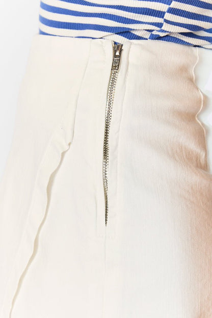 My Favorite Ivory Denim Skort - ShopLorca